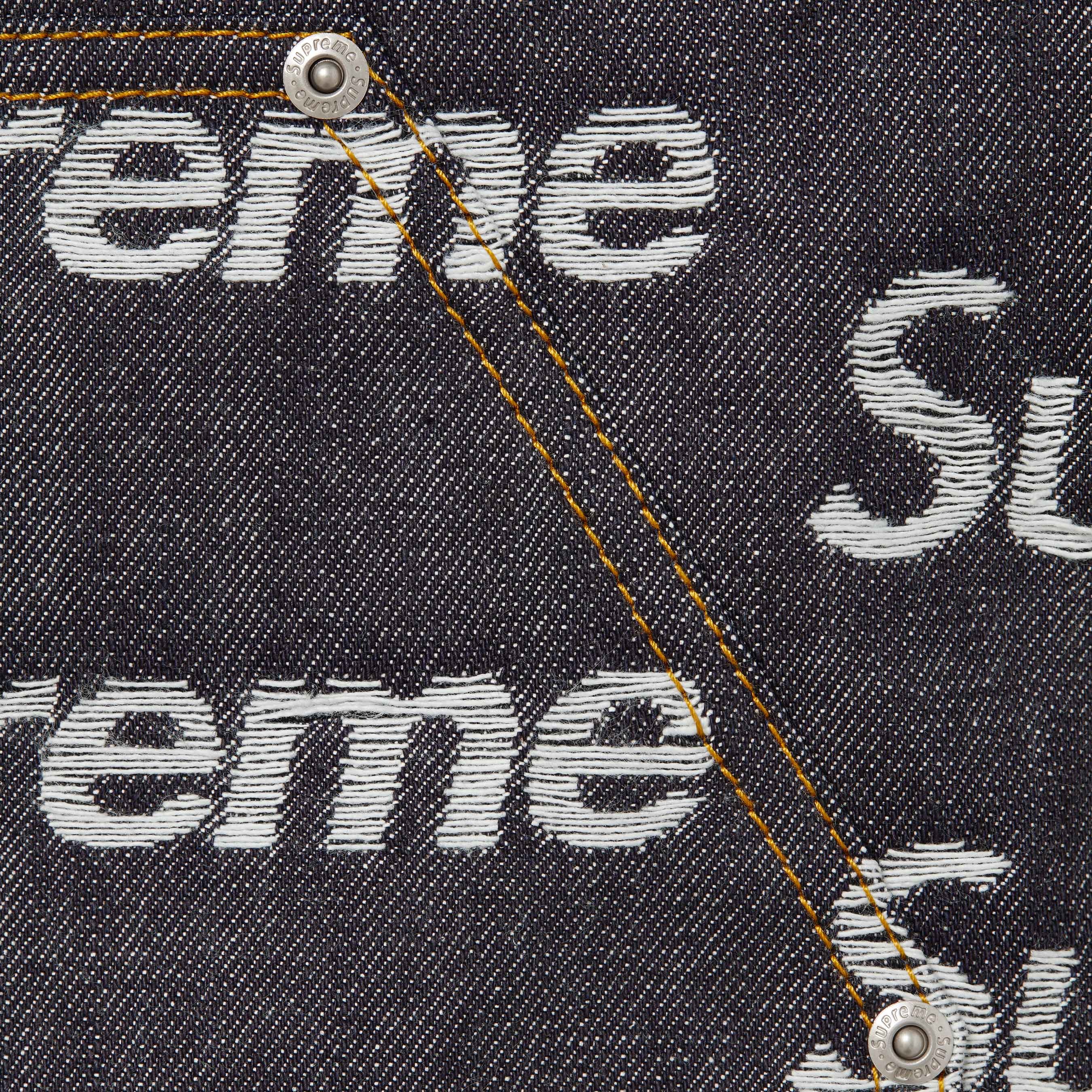 Jacquard Logos Double Knee Denim Painter Jean view 4